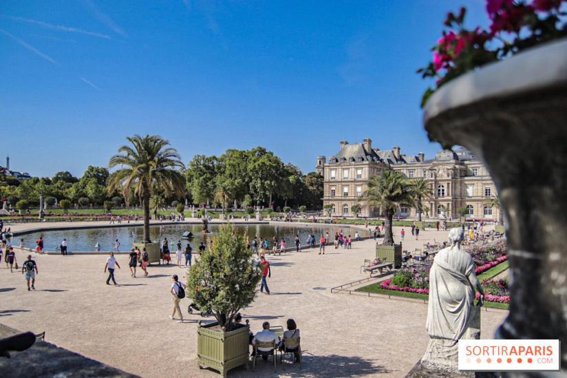 Jardin Du Luxembourg Pres Du Pantheon Et De Notre-dame * Parigi